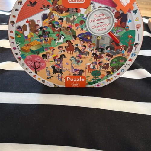 Janod children's puzzle 208 pieces like new