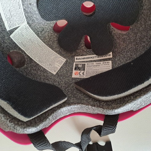 No Fear children's bicycle helmet 55-57 cm like new, pink-fuchsia