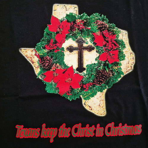 Texas t-shirt, 100% heavy cotton, black, size M