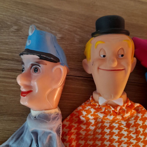 Puppet theater dolls used, set of 7, rare from the '80s
