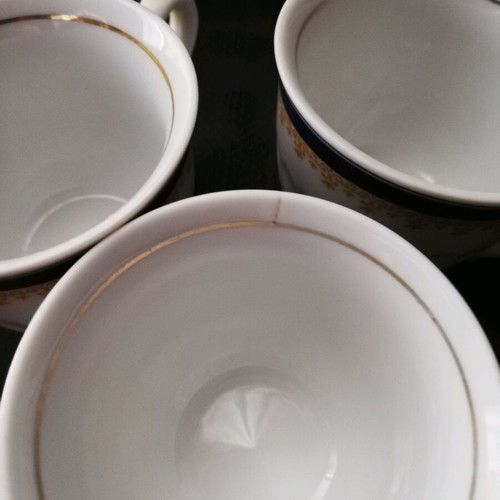 Zajecar coffee cups used, set of 3 Yugoslavian