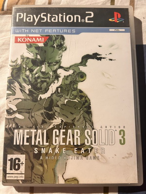Metal Gear Solid 3 Snake Eater PS2 game used, Greek edition