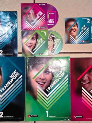 New Framework Richmond English textbooks set with 3 CDs, levels 1-3