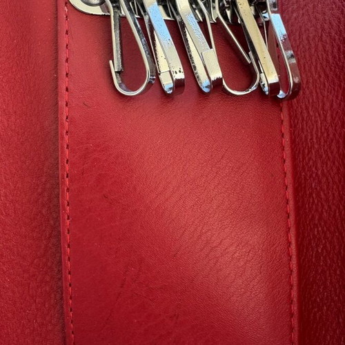 Leather key wallets new, two colors with bill holder