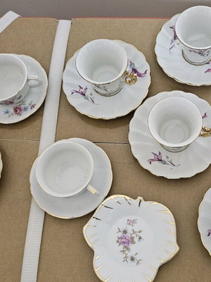 Vintage coffee cups Bavaria porcelain like new, set of 7