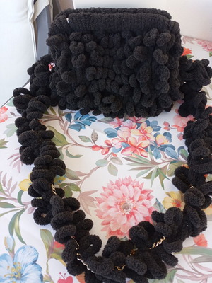 Puffy bag handmade, new