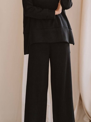 Παντελόνι μαύρο μεταχειρισμένο S/M/L από pikok