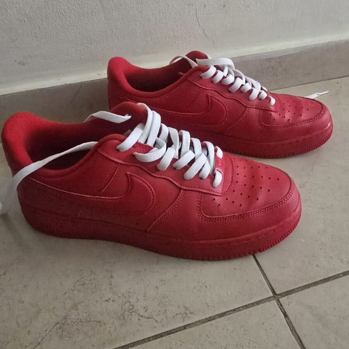 Nike Air Force 1s like new, triple red edition, size 44.5