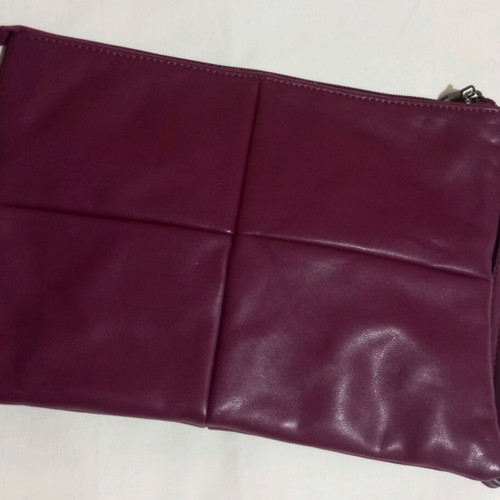 Large crossbody clutch bag new, purple
