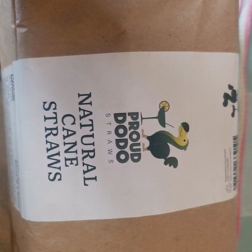 Natural cane straws Proud Dodo new, eco-friendly biodegradable