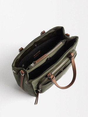 Parfois nylon tote bag new, green