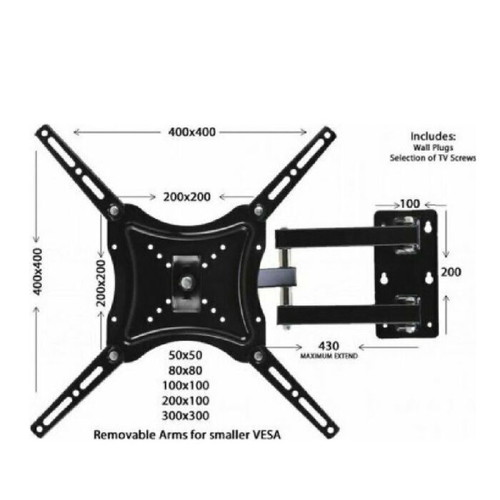 HDL-117B-2 wall TV mount new, up to 50kg and 46’’