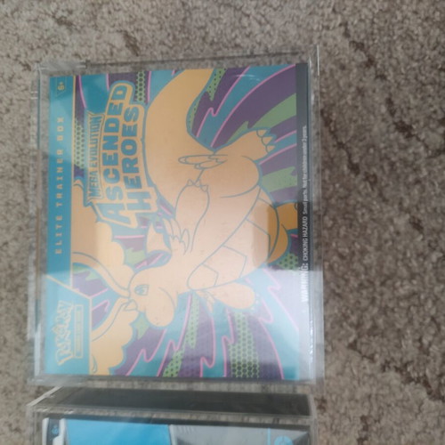 Acrylic cases for ETB Pokemon pack of 2 like new