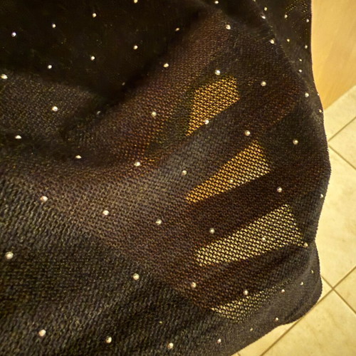 MindMatter midi strapless dress with studs black like new, size L