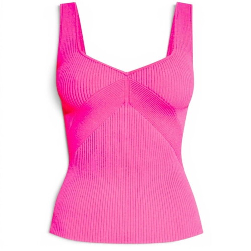 Rag & Bone Pink Fuchsia Ribbed-Knit Tank Top new, size M