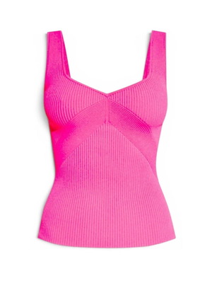 Rag & Bone Pink Fuchsia Ribbed-Knit Tank Top new, size M