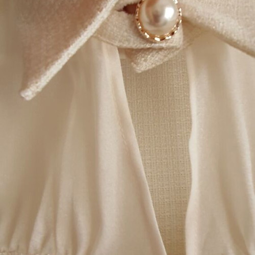 Blouse with buttons new, ecru, size L