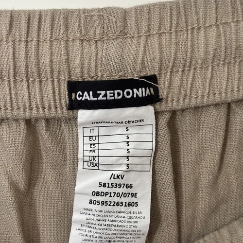 Calzedonia beige linen bermuda shorts new, size S