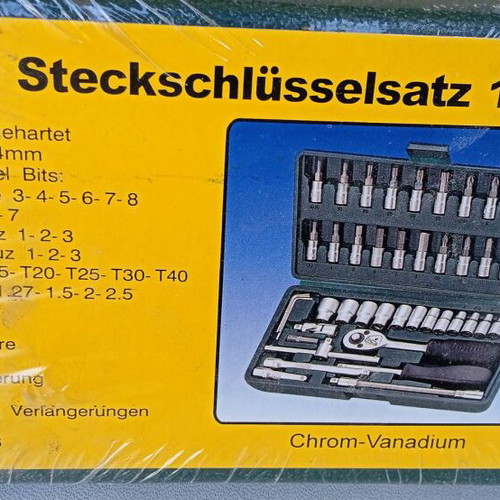 Ratchet set 1/4 inch 46 pieces new, complete tool kit