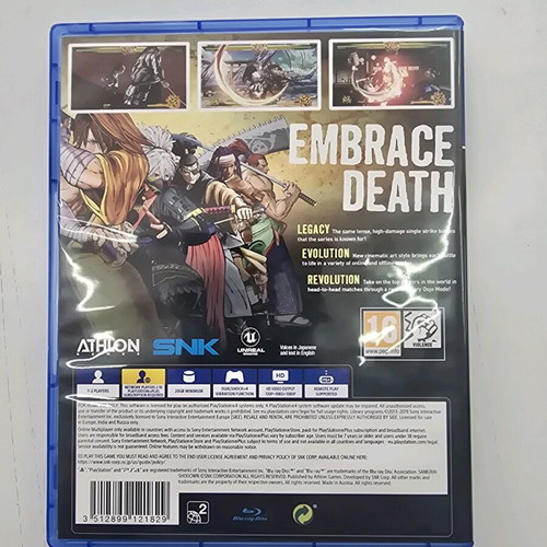 Samurai Shodown PlayStation 4 like new