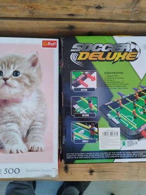 Ποδισφεράκι Soccer Deluxe και παζλ 500 κομμάτια μεταχειρισμένα πακέτο