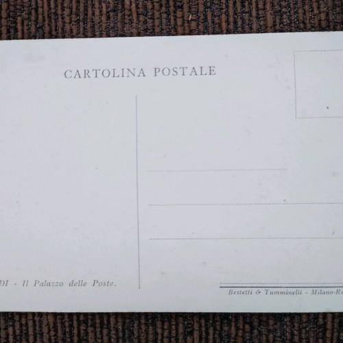 Postal card Rhodes post office 1920s used, genuine vintage