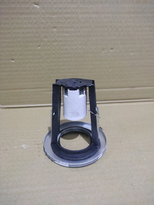 Recessed spot R50 E14 with straight white rosette and porcelain socket new