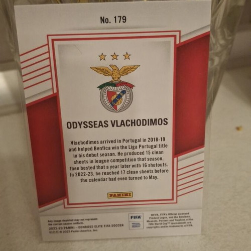 Odysseas Vlachodimos Panini Donruss Elite 2023 card