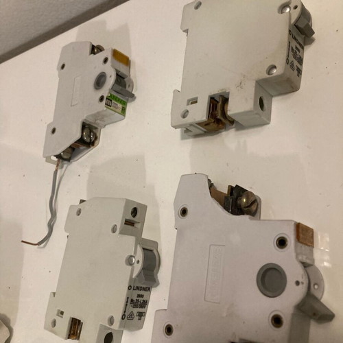 Panel switches used, 4 Lindner rail circuit breakers and matrix with cap