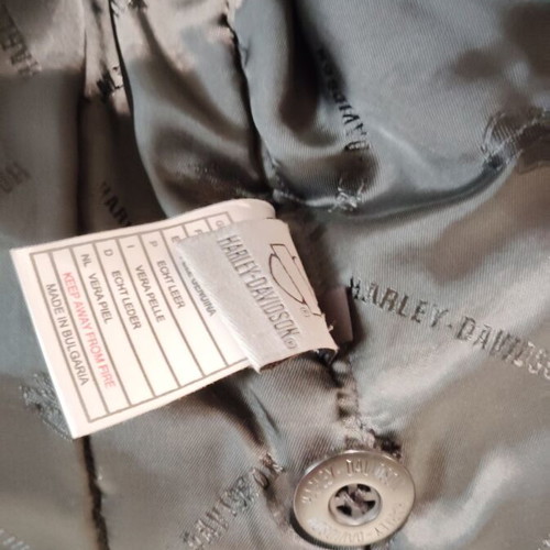 Harley Davidson leather coat like new, black