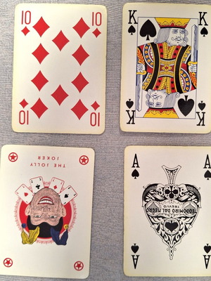 Dal Negro Treviso Vintage Double Deck Plastic Playing Cards used