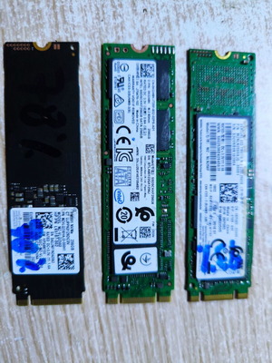 NVMe 256GB M.2 SSD used