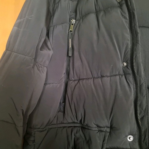 Zara men's puffer jacket black like new, water-repellent