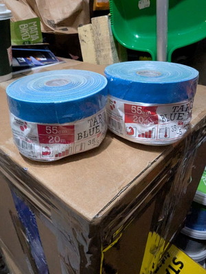 Schuller Targa Blue Mask Nylon Masking Film 55cm x 20m, 2 Pieces New