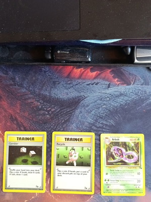 Pokemon Fossil lot of 3 cards used, played condition
