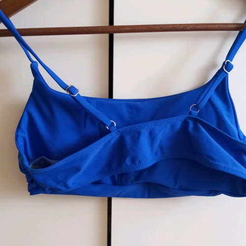 Shein blue bikini top new, size S