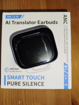 Bluetooth earbuds with screen like new