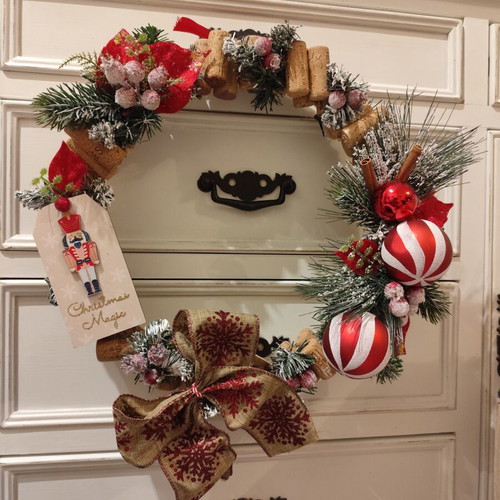 Handmade Christmas wreath 35cm new