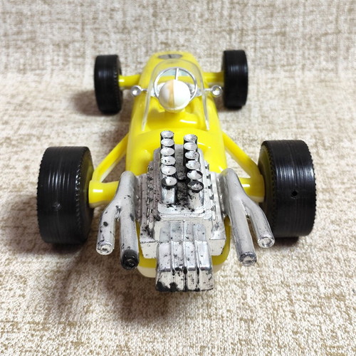 Formula 1 toy car new plastic vintage 70s yellow without box