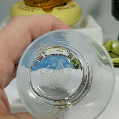 Famous Grouse collectible whisky cut glass used