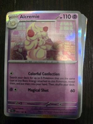 Alcremie Holo card new