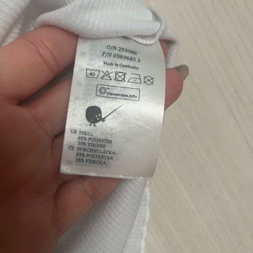 Monki white crop top used, adjustable front