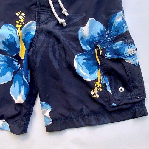 Abercrombie & Fitch Boys' Swim Shorts XL Dark Blue Floral like new