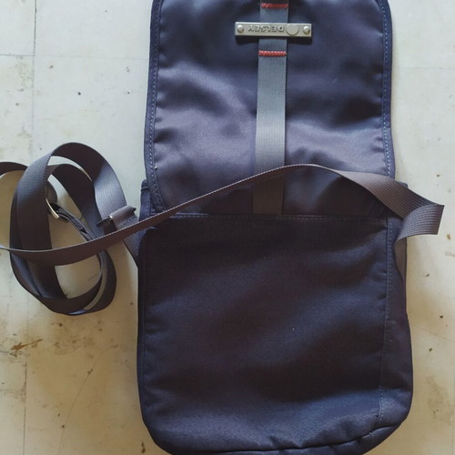 Delsey gray crossbody bag with 2 compartments, new