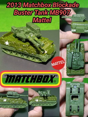 Matchbox Blockade Buster Tank MB907 μεταχειρισμένο, Mattel άρμα μάχης