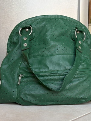 Bershka green shoulder and crossbody bag like new