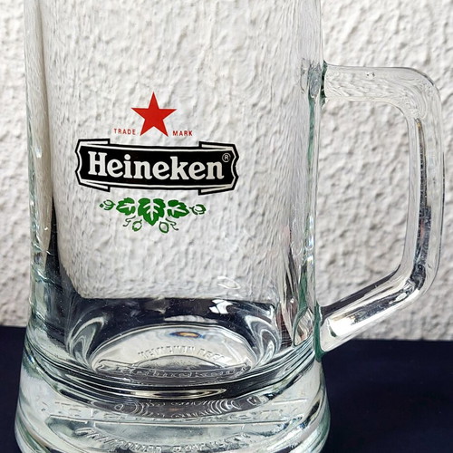 Heineken large beer glass stein 500ml, collectible
