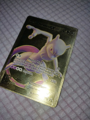 Pokemon Gold Foil Mewtwo EX XY 125 used