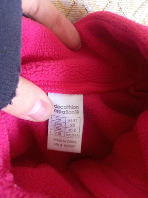 Fleece thick like new, size XS