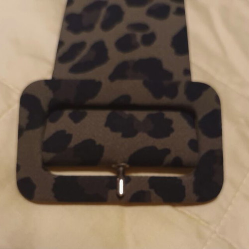 Zara wide leopard print belt like new
